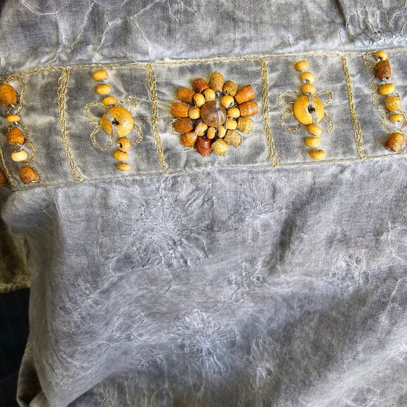 NWT SACRED THREADS (SM) Tie Dye Peasant Dress - Picture 2 of 10